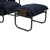 Puff Alto Gávea Lona Stone Washed Azul Marinho - comprar online
