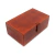Caixa de Couro Retangular Terracota - comprar online