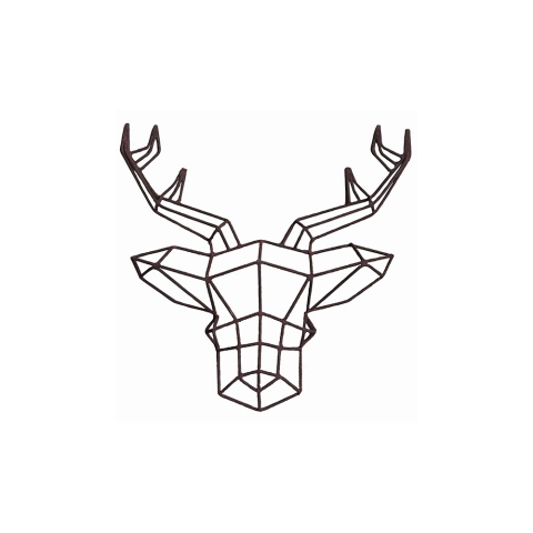 Escultura de parede Cervo