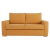Sofá Cama Nápoles Lona Stone Washed Mostarda