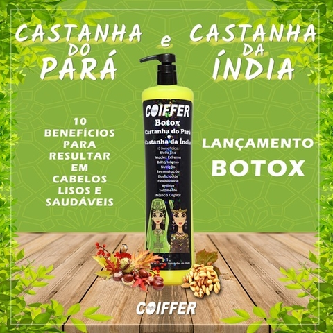 BOTOX CASTANHA DO PARA E DA INDIA COIFFER 1L