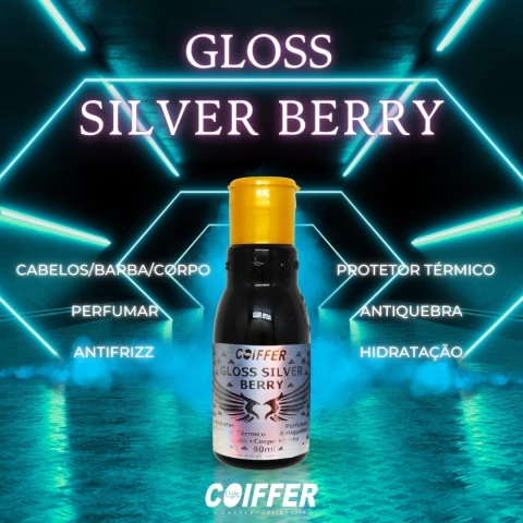 gloss silver berry coiffer 80ml protetor termico