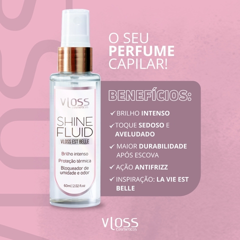 Vloss Shine Fluid Est Belle - Perfume para Cabelos 60ml