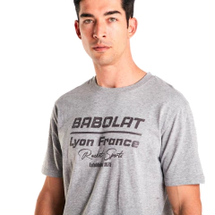 BABOLAT REMERA LOGO DRIVE GRIS MELANGE - comprar online