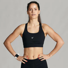 VANDALIA TOP DEPORTIVO LISO NEGRO