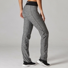 VANDALIA PANTALON RECTO CON RECORTE LATERAL GRIS MELANGE - tienda online