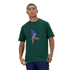 NEW BALANCE REMERA ATHLETICS SPORT STY VERDE - comprar online