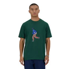 NEW BALANCE REMERA ATHLETICS SPORT STY VERDE en internet
