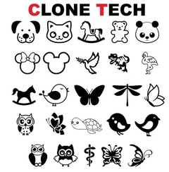 Letra / Símbolos / Número AVULSO 6mm - Clicheria Clone Tech