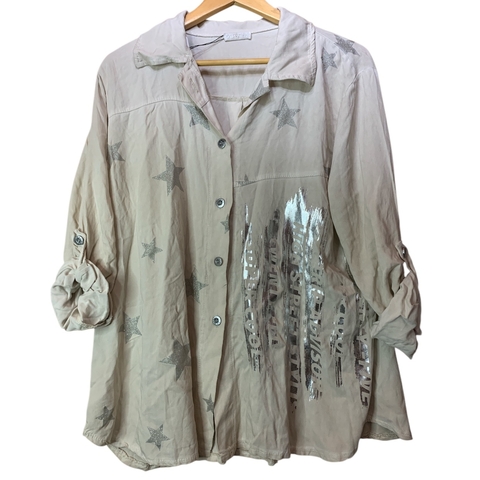 Camisa Chossy-le-Roi beige - comprar online