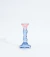 Castiçal Texturizado Bicolor Azul e Rosa - comprar online