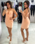 Vestido Macaquinho Anna Júlia - Salmão - comprar online
