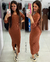 Vestido modal Isa - Marrom - comprar online
