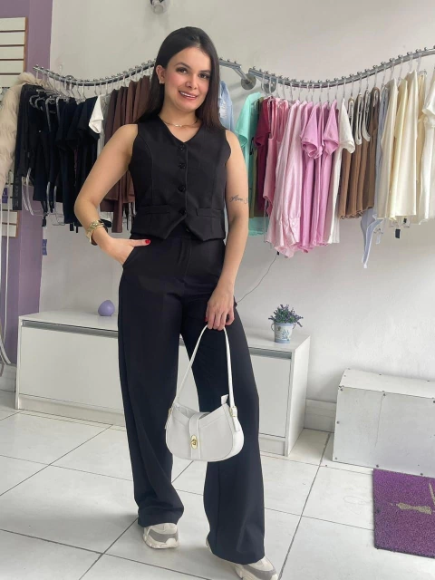 Conjunto Alfaiataria Áurea - Preto - comprar online