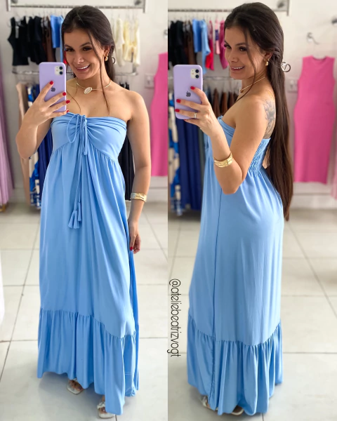 Vestido Yuna - Azul - comprar online