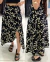 Saia Envelope Carmen Folhas Preto/Off - comprar online