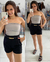 Tube Top Poliamida Cinza na internet