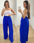 Calça Pantalona Verônica Azul Bic - comprar online