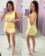 Conjunto Short e Colete Belle - Amarelo Manteiga - comprar online