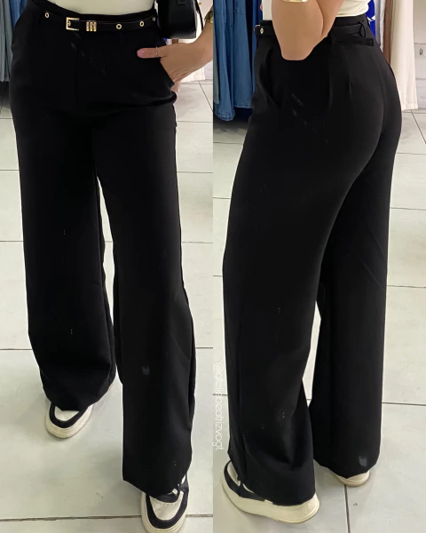 Calça Pantalona Karine - Preto - comprar online