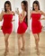 Vestido Tubinho Poliamida Zarah Vermelho