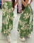 Saia Envelope Carmen Verde e Off - comprar online