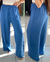 Calça Pantalona Anara - Azul Jeans - comprar online