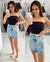 Saia Jeans Nxo - Lavagem Clara - Ateliê Beatriz Vogt 