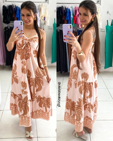 Vestido Mídi Milly - Creme