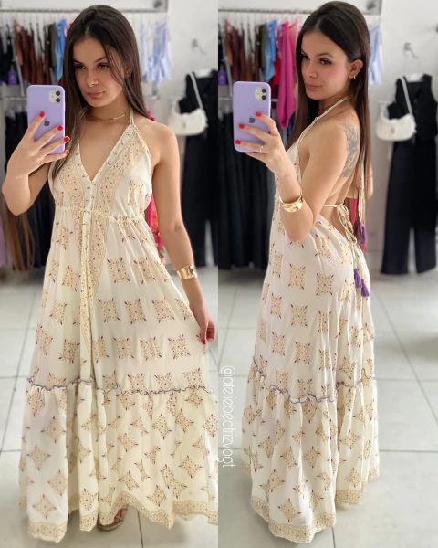 Vestido Indiano - Lilás - comprar online