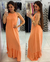 vestido Longo Raphaella Salmão - comprar online