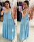 Vestido Longo Grécia - Azul Bebê na internet