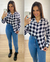 Camisa Xadrez Joana - Preto