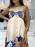 Vestido Valentina - Marrom e Azul na internet