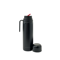 Termo uruguayo negro 1L acero inoxidable