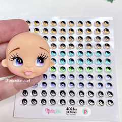 OLHOS RESINADOS 4023na - Nivia Arts