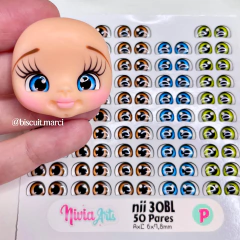 Olhos Resinados NII 30 BL
