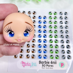 Olhos Resinados Barbie 4 NII