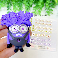Olhos Resinados Minions 2 nii (CARTELA PARA O MOLDE DA FABY RODRIGUES) na internet
