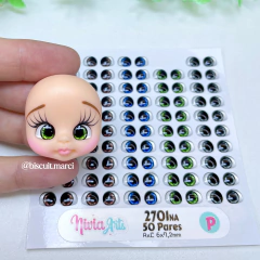OLHOS RESINADOS 2701na - Nivia Arts