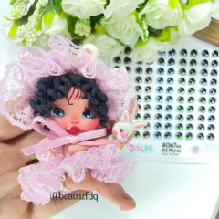 Olhos Resinados 4067NA (PRONTA ENTREGA) - Nivia Arts