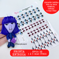 Olhos Resinados Divertidamente 2 (PRONTA ENTREGA) - Nivia Arts