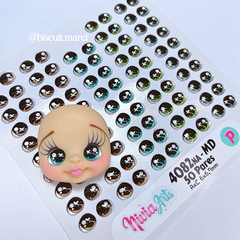 Olhos Resinados 4082na - MD (Coração)