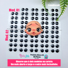 Olhos Resinados Pretinho Básico 03