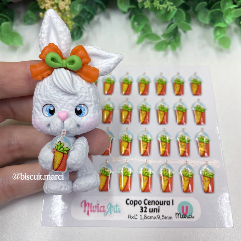 Apliques Resinados Copo Cenoura 01