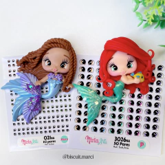 OLHOS RESINADOS 3026NA - Nivia Arts