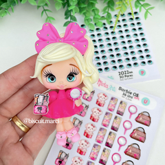Apliques Resinado Barbie 05 APL - Nivia Arts