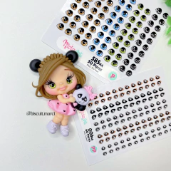 Olhos Resinados 006na (Bichinhos) - Nivia Arts