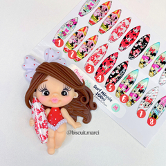 Apliques Resinado Surf Minnie