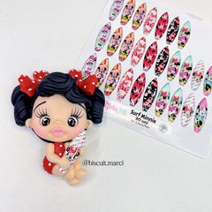 Apliques Resinado Surf Minnie - loja online
